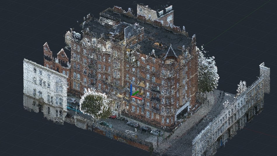 High-resolution 3D laser scanner for architecture