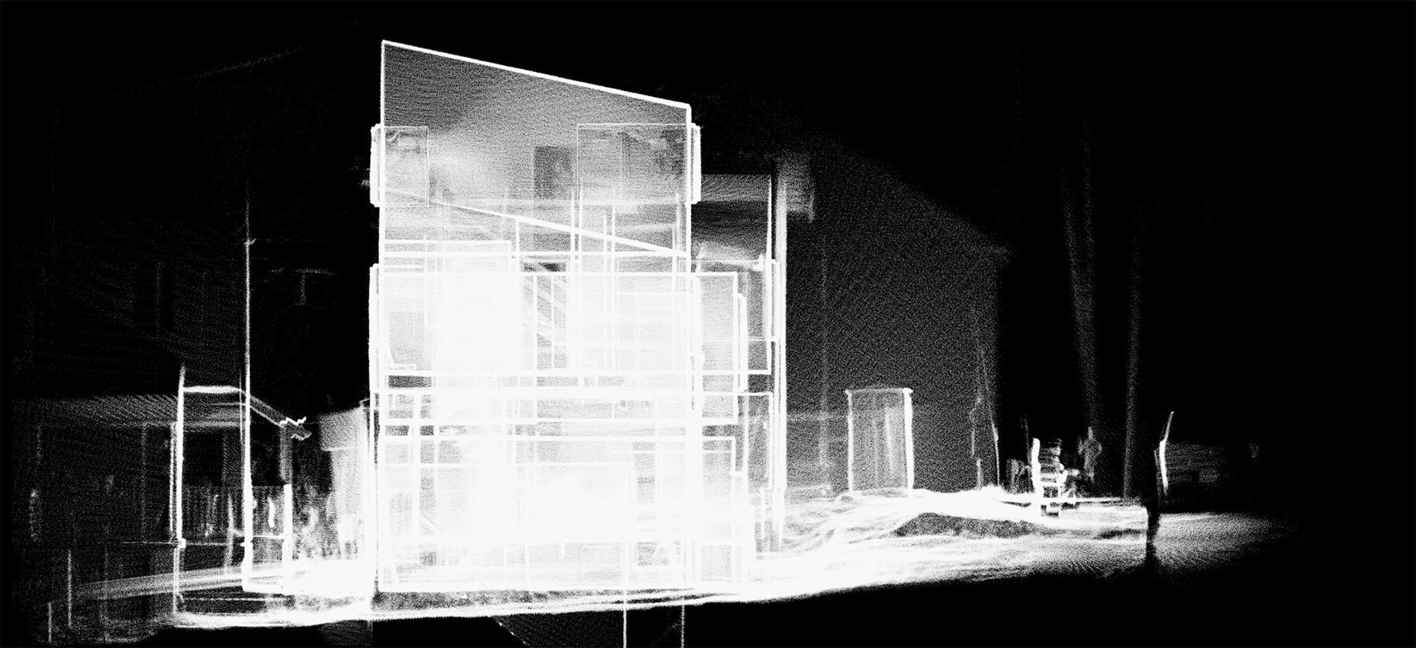 Scanning a Residential Property Under Construction - Elevation View X Axis