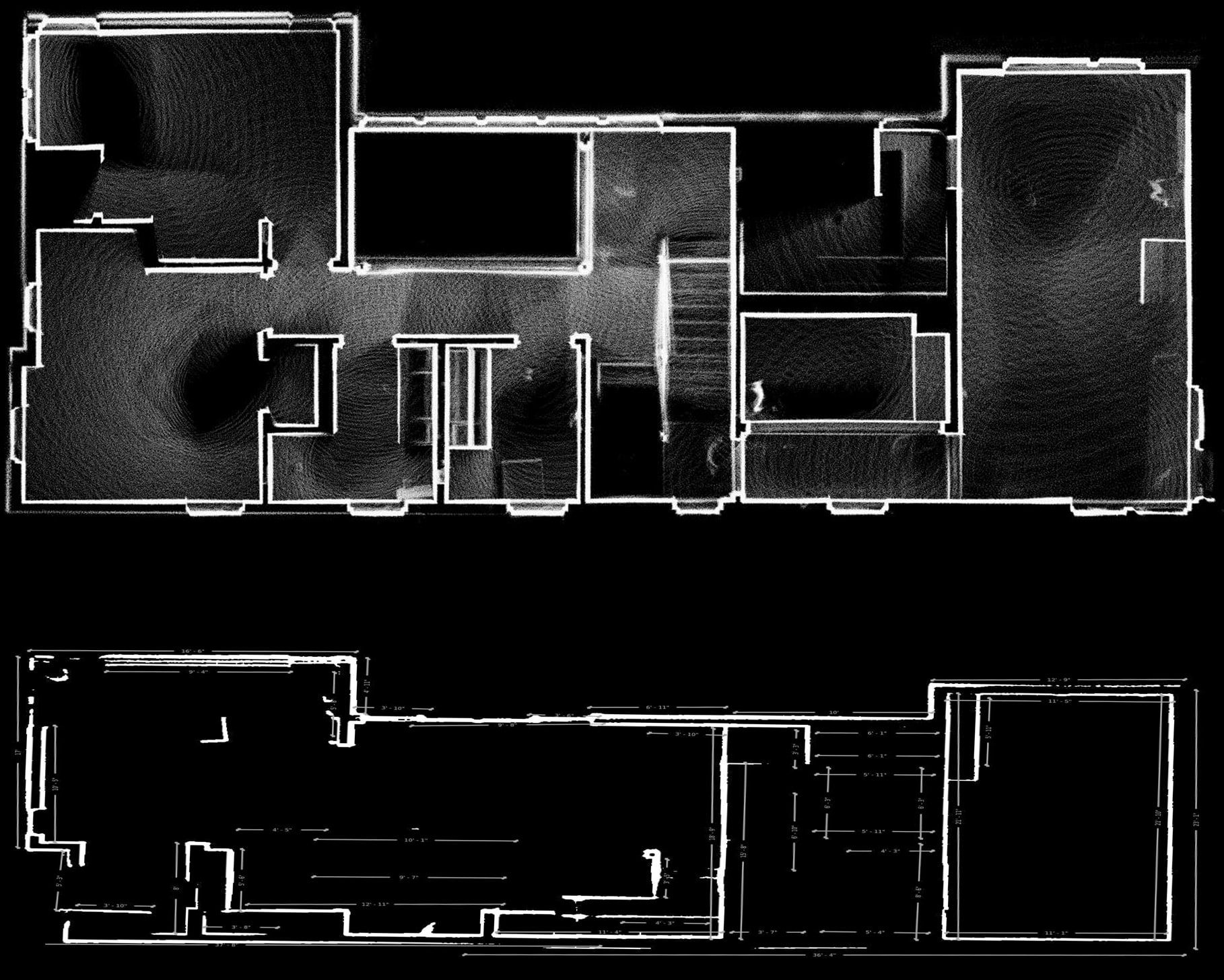 Scanning a Residential Property Under Construction - Point Cloud