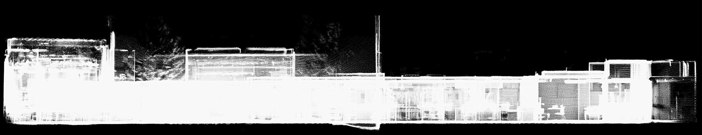 Scanning a University Dining Facility Conversion - Elevation View X Axis