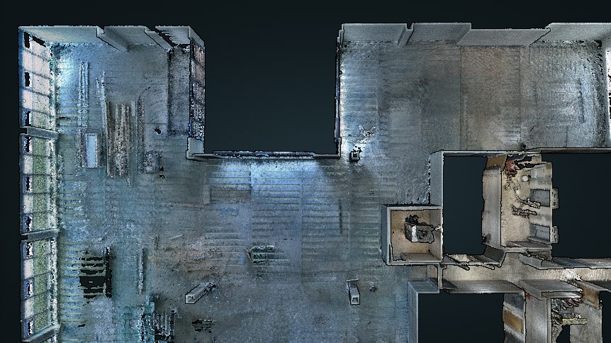Scanning a Commercial Floor Plate for Office Conversion