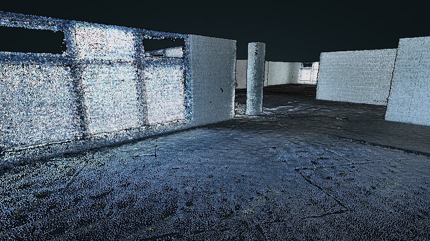 Scanning a Commercial Floor Plate for Office Conversion