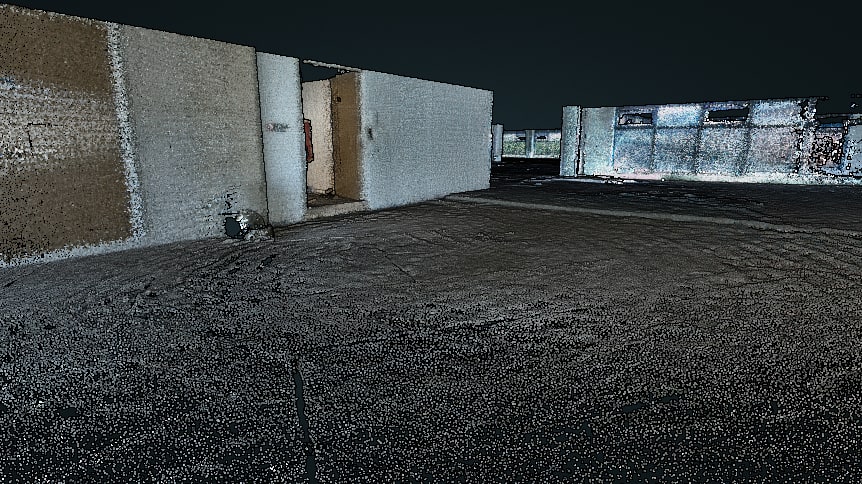 Scanning a Commercial Floor Plate for Office Conversion