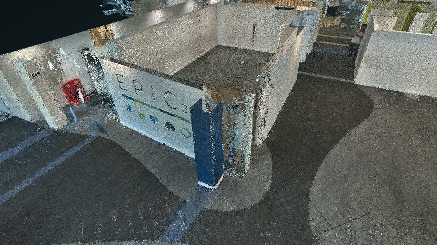 Scanning an Office Block Floor in West London